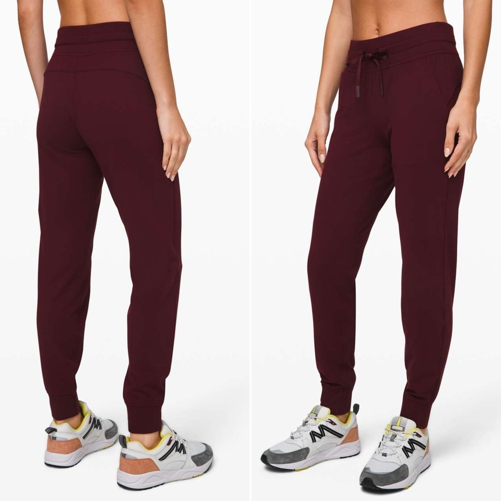 Lululemon Ready to Rulu Burgundy Jogger Lounge Pants Size 4 Soft Stretch Dance